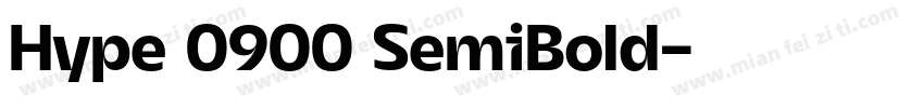 Hype 0900 SemiBold字体转换